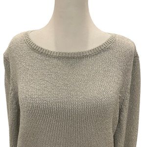 EUC WHBM Silver Sparkly Sweater size Large